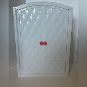 My Life As - White Quilted Cabinet with pink Knobs